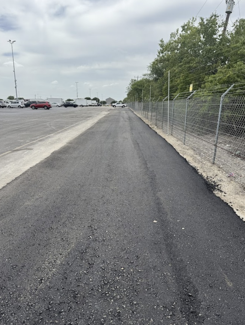 After - Smooth, newly paved surface